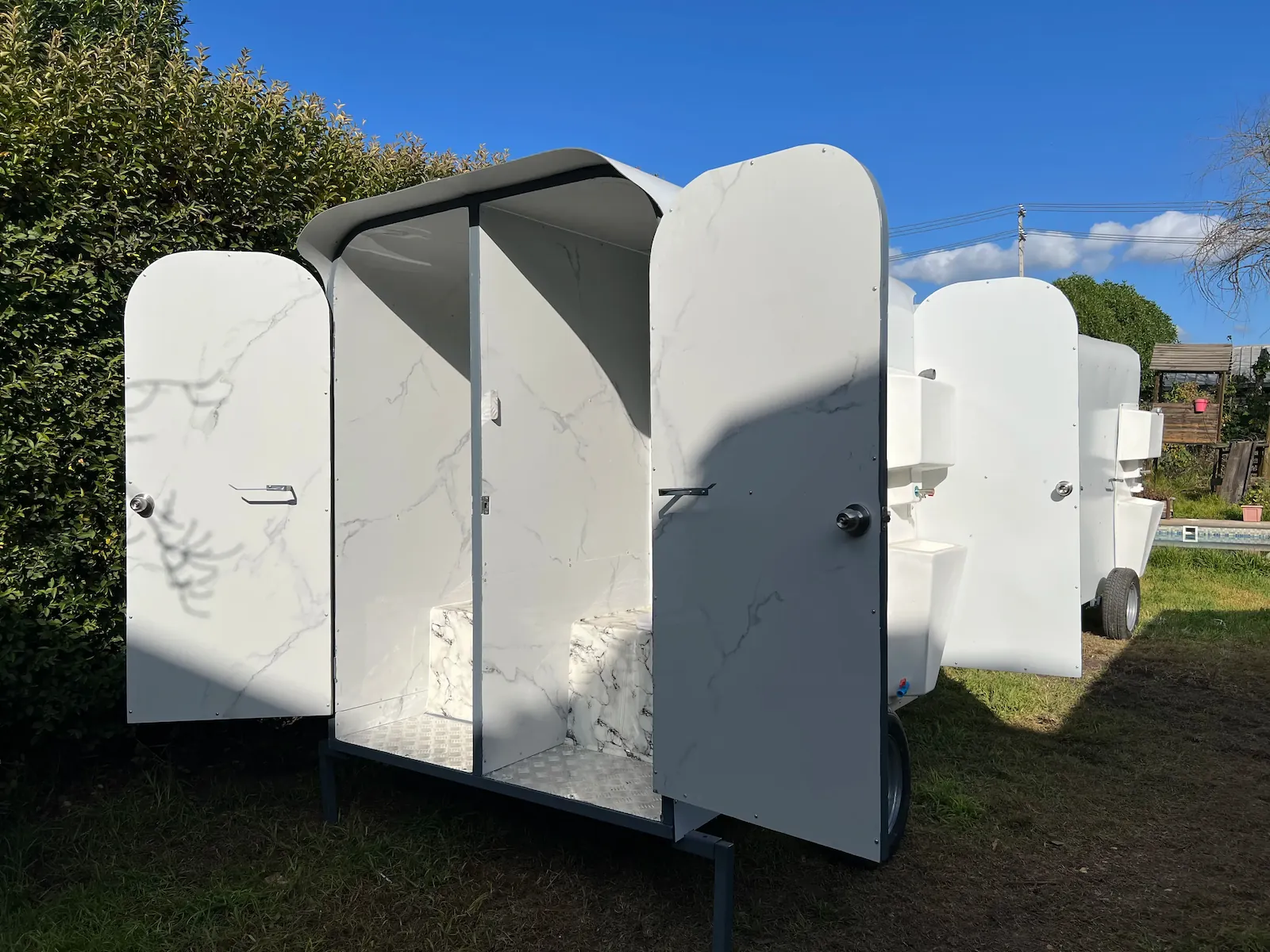 Baño químico de arrastre